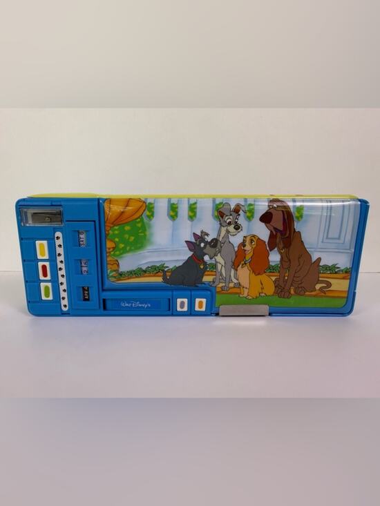 Disney Other - Vintage Disney Lady and the Tramp Pencil Box Case Pop-Up Organizer Rare Mint